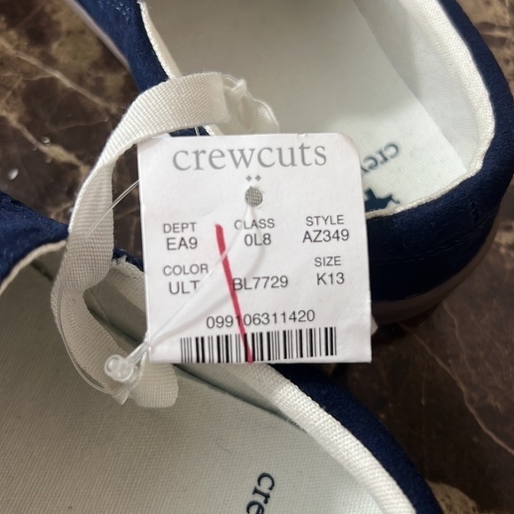 Crewcuts Slip-On Loafers Boat Shoes Navy Blue Size k13 - Picture 4 of 5